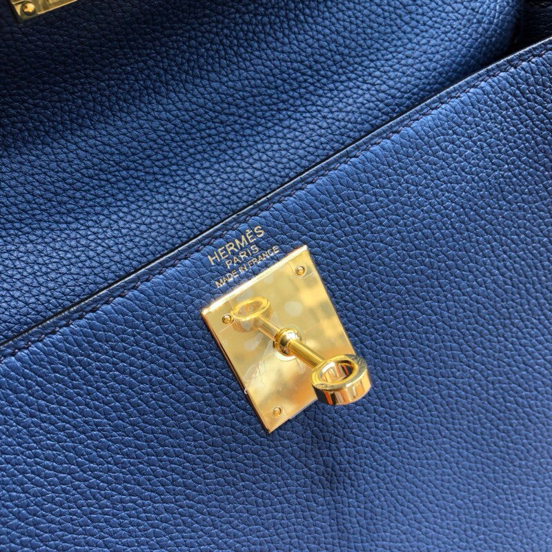 Hermes 73 Bleu saphir Kelly 28 cm Togo Gold Hardware