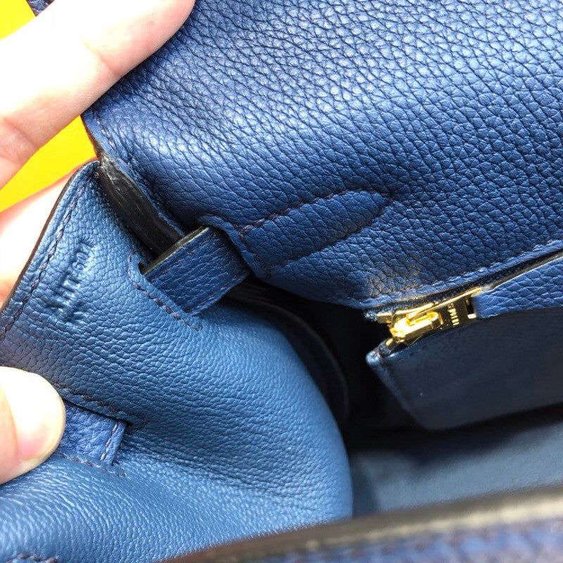 Hermes 73 Bleu saphir Kelly 28 cm Togo Gold Hardware