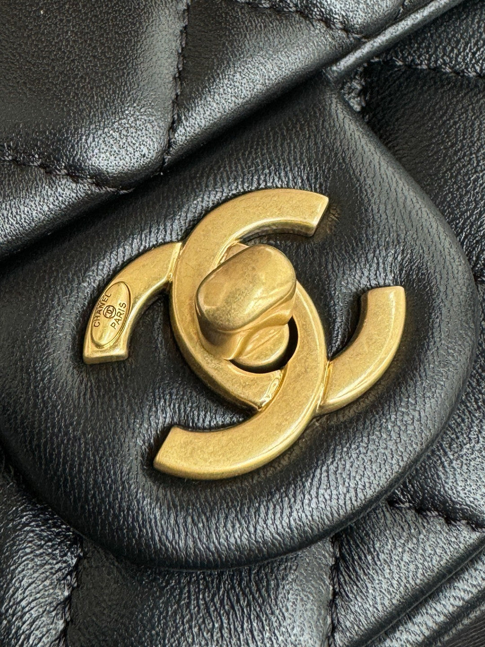 Chanel Imitation Pearls MINI FLAP BAG Black