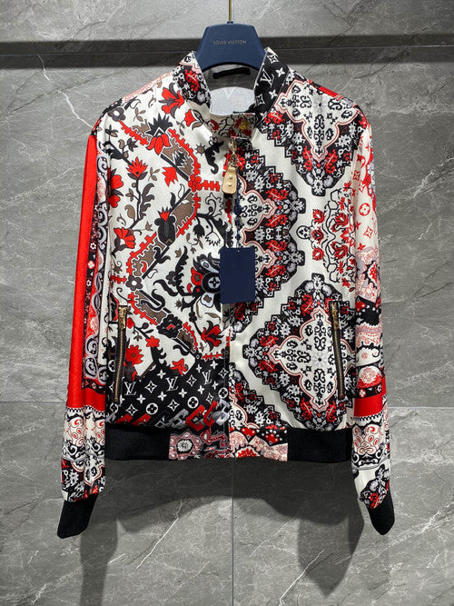 Louis Vuitton 1AAJVI REVERSIBLE BANDANA PRINT BOMBER JACKET