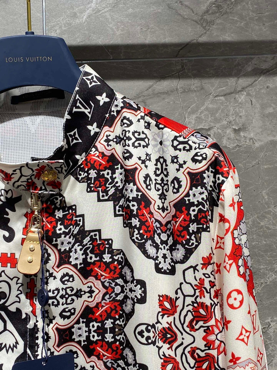 Louis Vuitton 1AAJVI REVERSIBLE BANDANA PRINT BOMBER JACKET