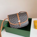 Goyard Belvedere MM Bag Black & Tan