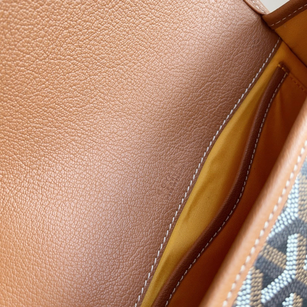 Goyard Belvedere MM Bag Black & Tan