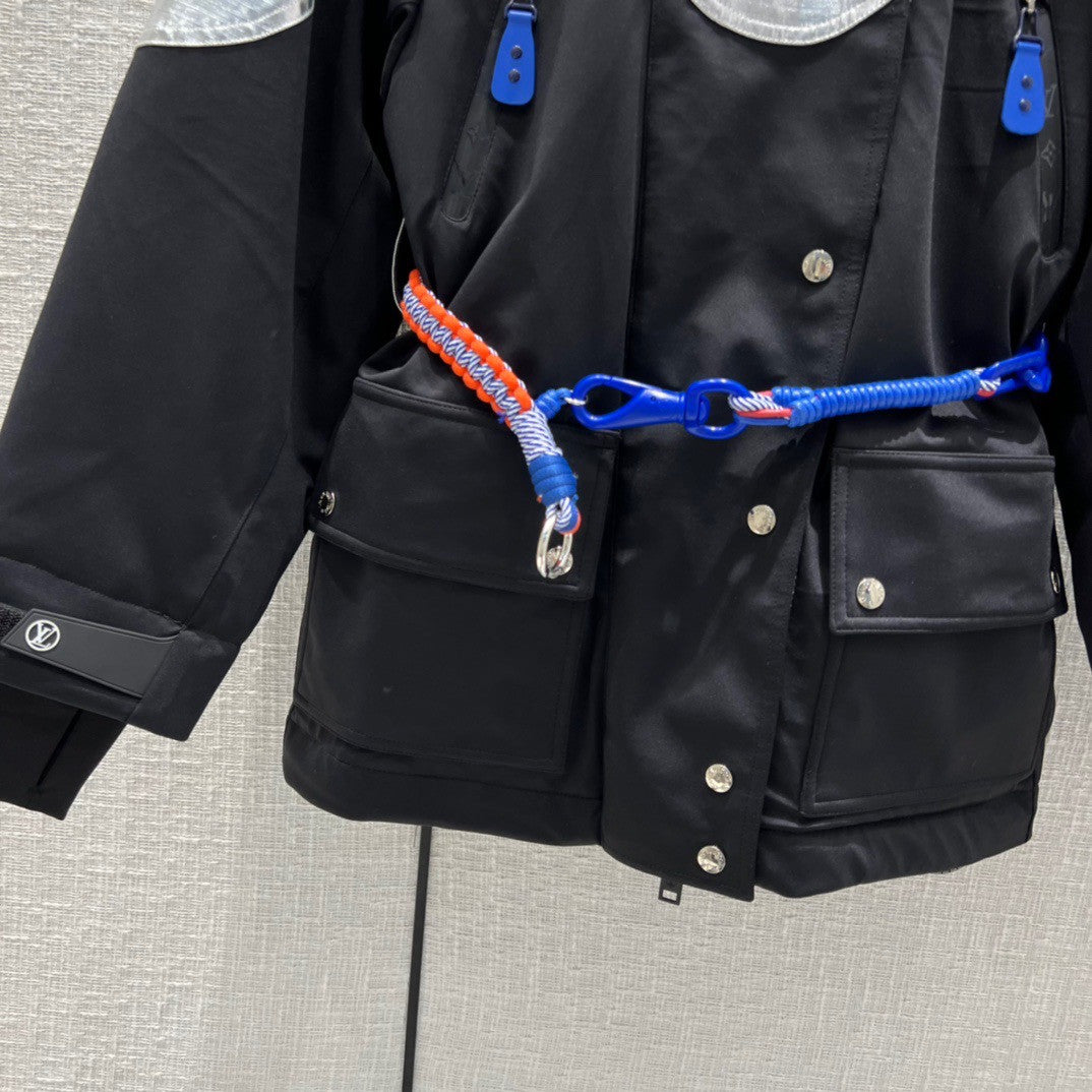 Louis Vuitton 1A9KZ9 ELECTRIC ACCENT SKI JACKET BLACK