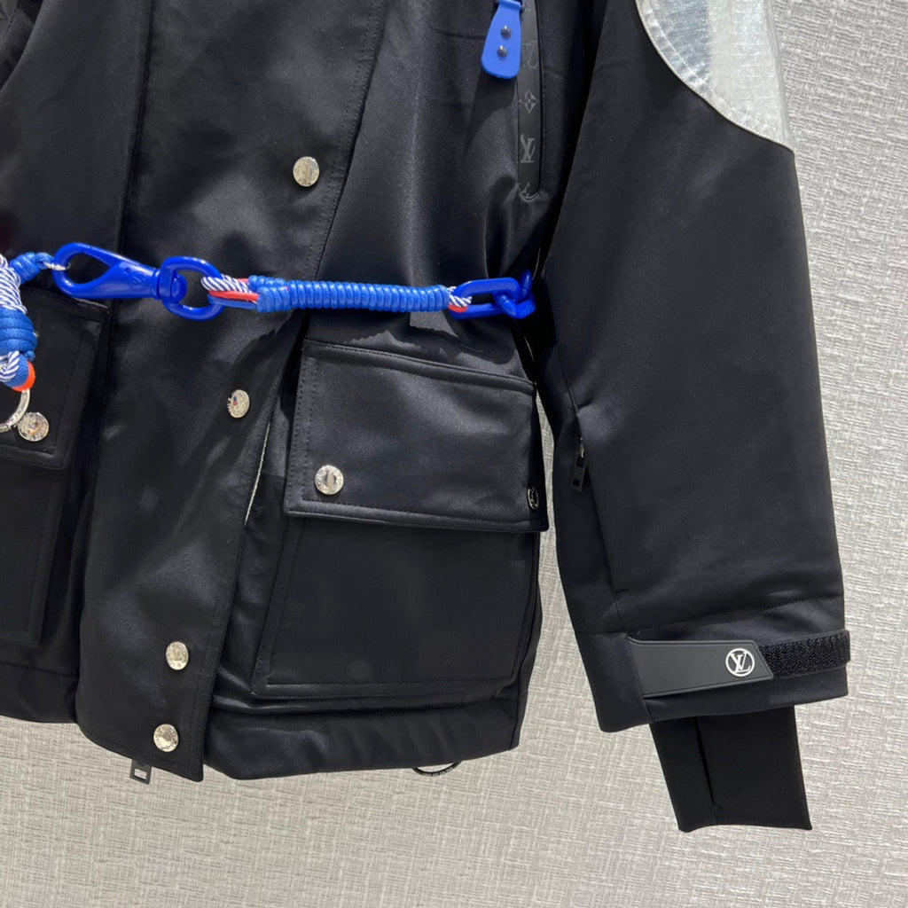 Louis Vuitton 1A9KZ9 ELECTRIC ACCENT SKI JACKET BLACK