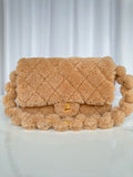 CHANEL FALL-WINTER 2024/25   SMALL FLAP BAG   Shearling Lambskin Chanel