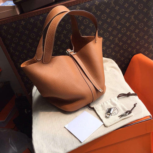 Hermes Noisette Picotin Lock GM Togo Leather Bag