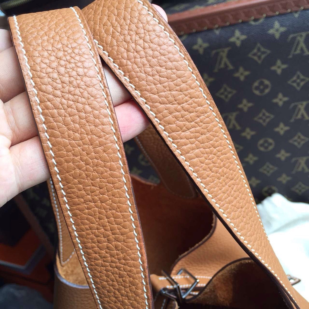 Hermes Noisette Picotin Lock GM Togo Leather Bag