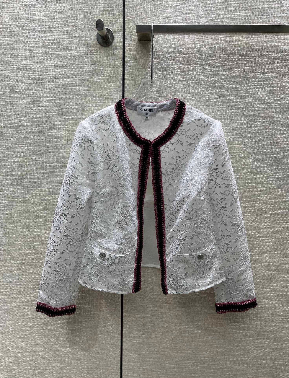 Chanel Iridescent Lace Jacket and Skirt