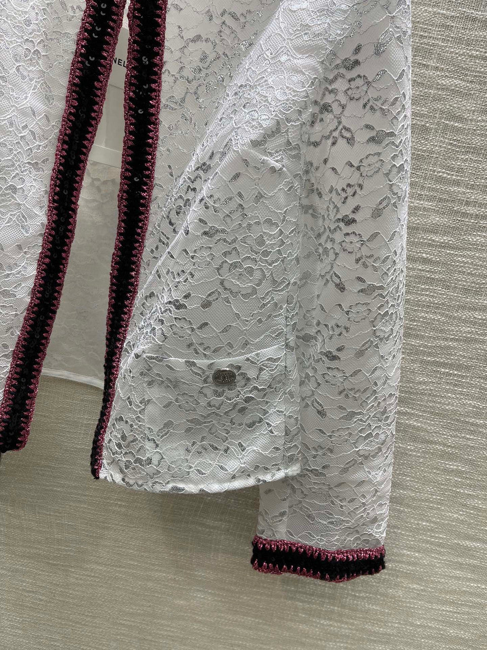 Chanel Iridescent Lace Jacket and Skirt