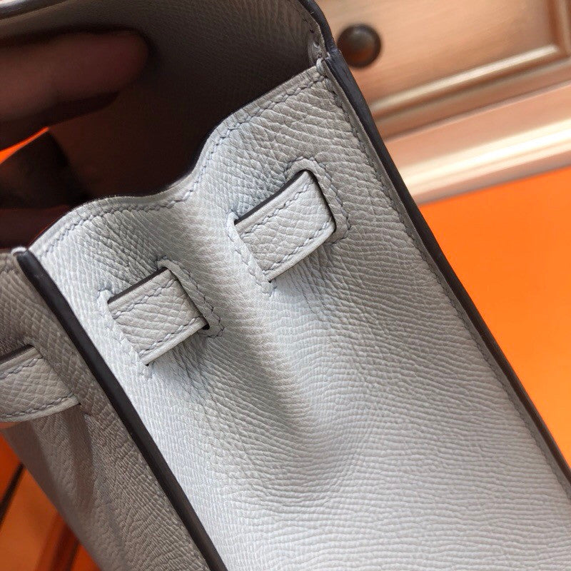 Hermès 8U Bleu Glacier Kelly 25 cm  Epsom Gold Hardware