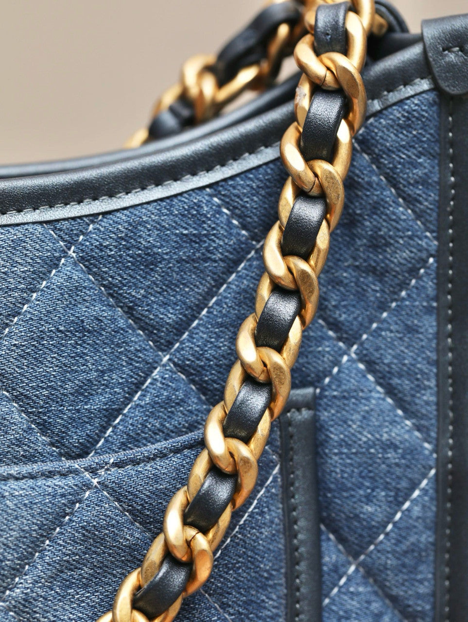 Chanel Washed Denim Hobo Bag 2024