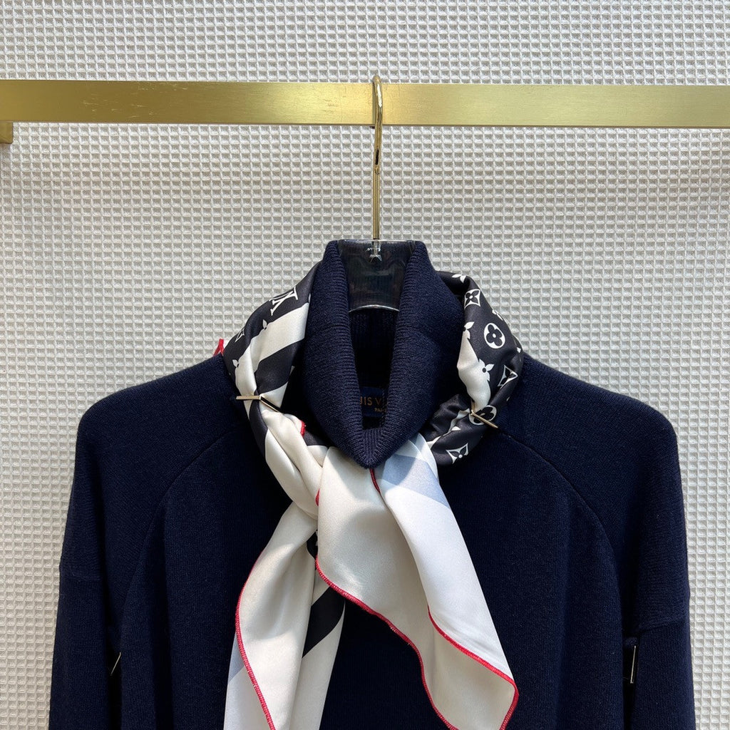 Louis Vuitton 1AALIM D-RING TROMPE L’OEIL SWEATER DRESS