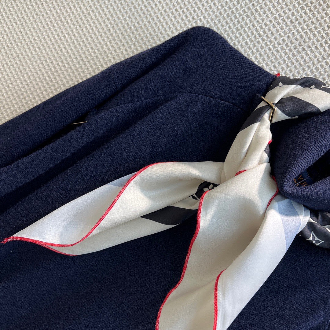 Louis Vuitton 1AALIM D-RING TROMPE L’OEIL SWEATER DRESS