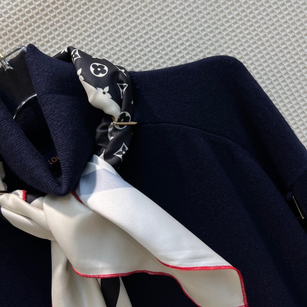 Louis Vuitton 1AALIM D-RING TROMPE L’OEIL SWEATER DRESS