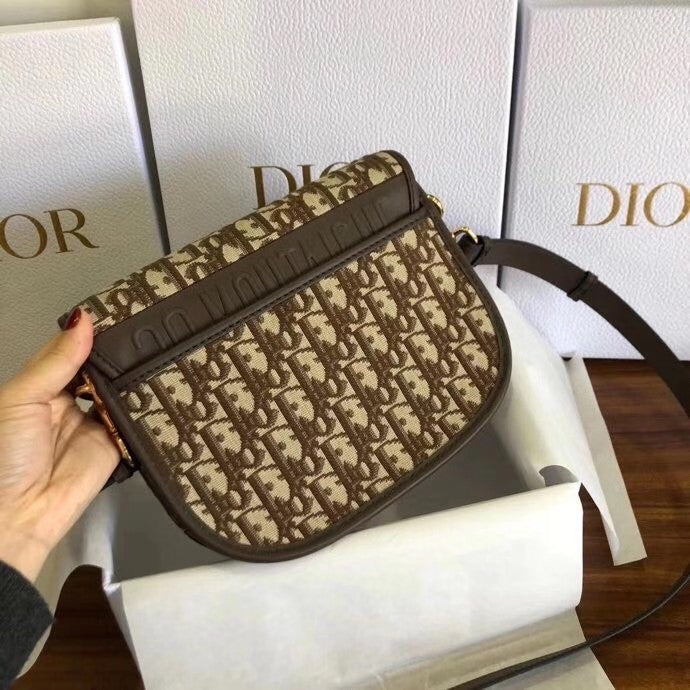 Christian Dior MEDIUM DIOR BOBBY BAG Brown Dior Oblique Jacquard