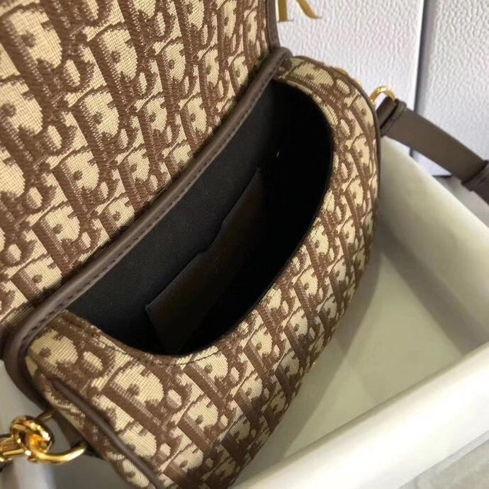 Christian Dior MEDIUM DIOR BOBBY BAG Brown Dior Oblique Jacquard