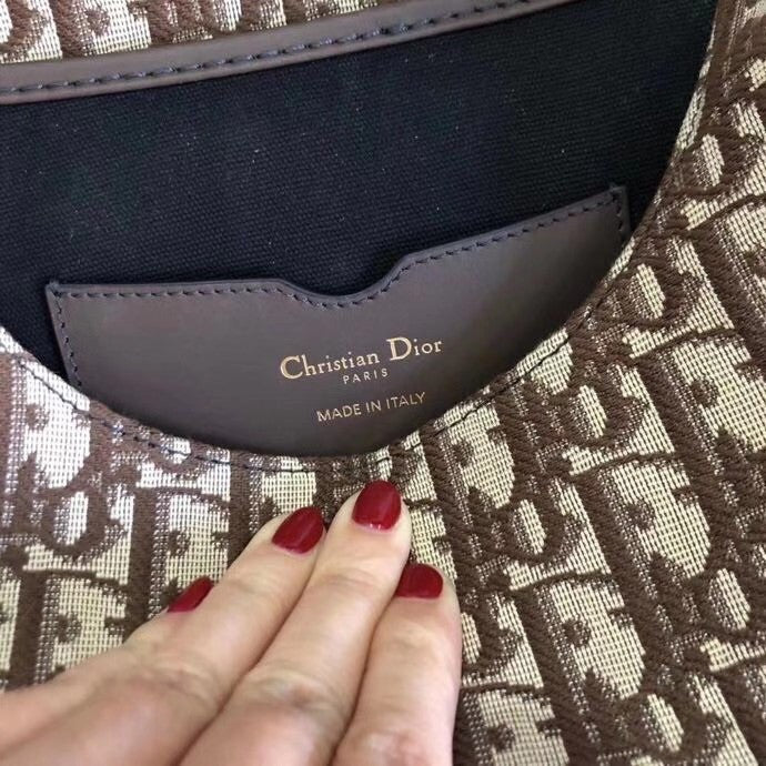 Christian Dior MEDIUM DIOR BOBBY BAG Brown Dior Oblique Jacquard