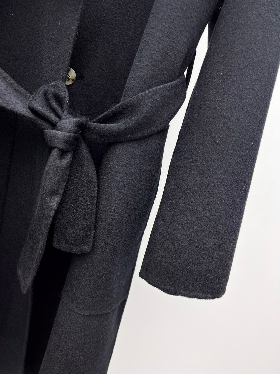 Hermès black cashmere Wrap coats 2023