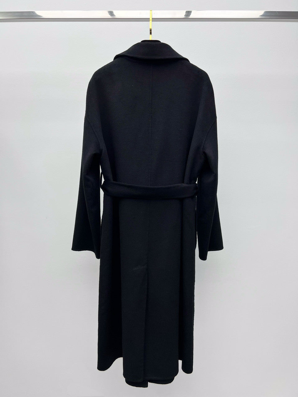 Hermès black cashmere Wrap coats 2023