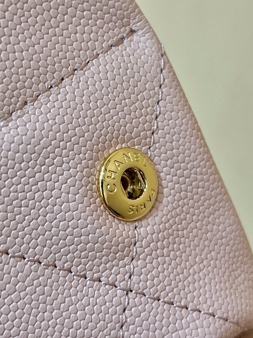 CHANEL FALL-WINTER 2024/25 22 SMALL HANDBAG PINK
