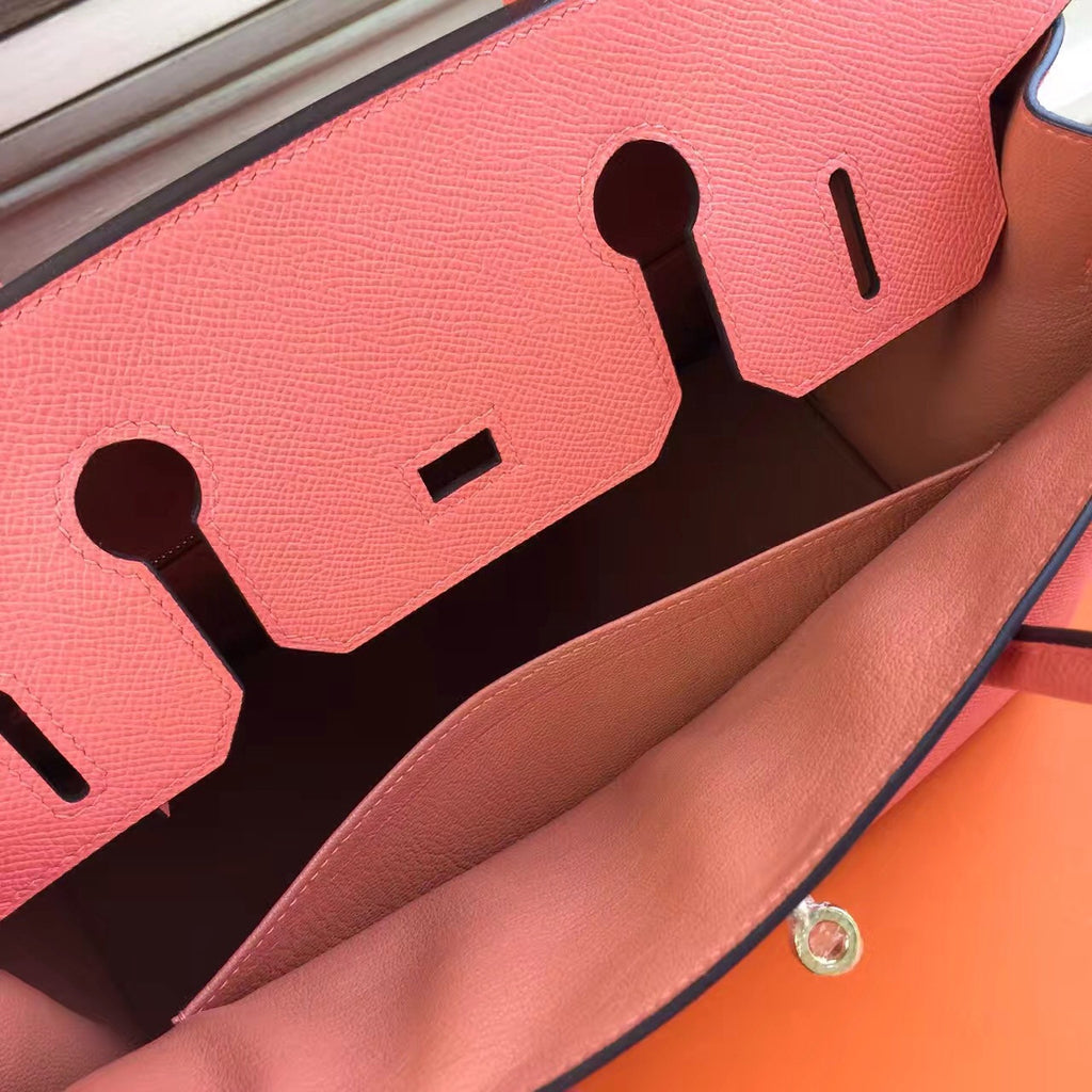 Hermès I5 Flamingo Birkin 30 cm Togo Leather Gold Hardware