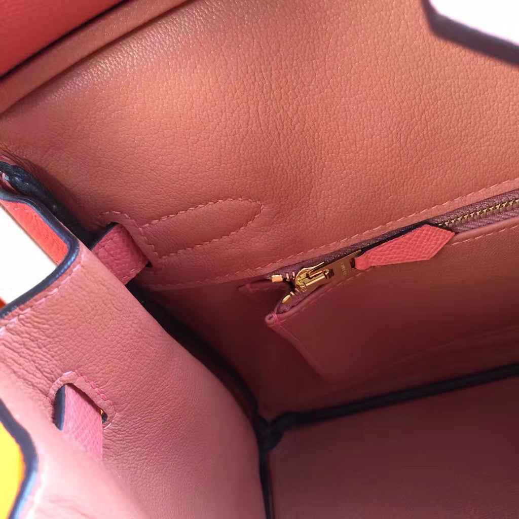 Hermès I5 Flamingo Birkin 30 cm Togo Leather Gold Hardware