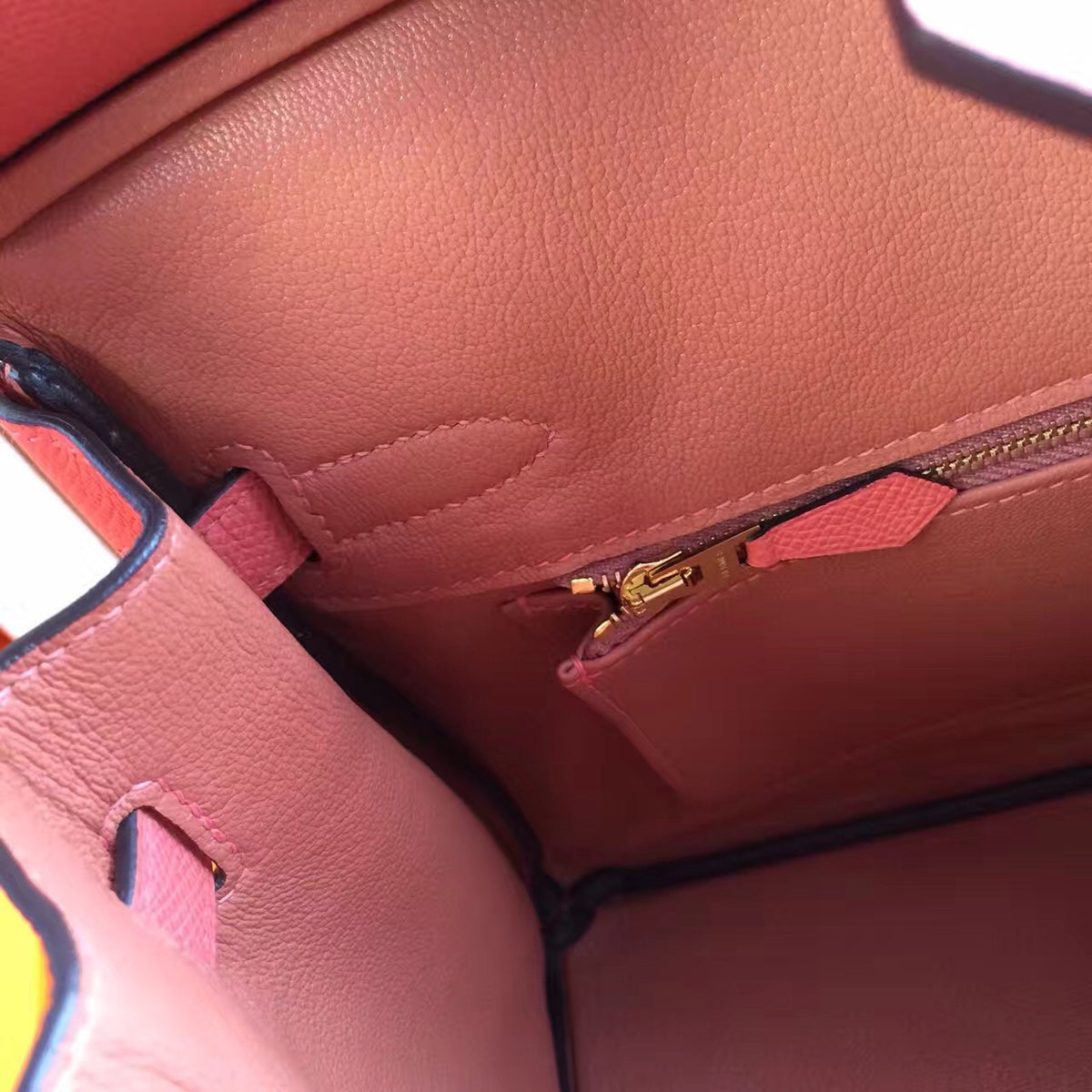 Hermès I5 Flamingo Birkin 30 cm Togo Leather Gold Hardware