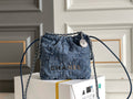 CHANEL 22 MINI HANDBAG Washed Denim