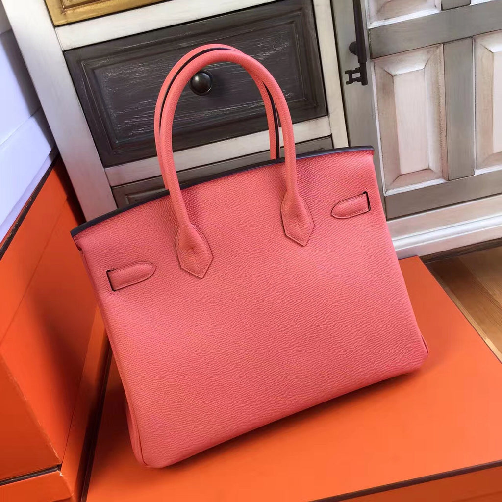 Hermès I5 Flamingo Birkin 30 cm Togo Leather Gold Hardware