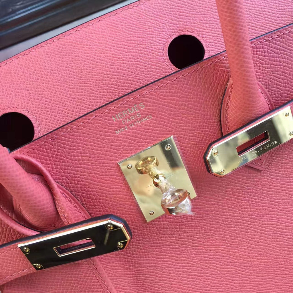 Hermès I5 Flamingo Birkin 30 cm Togo Leather Gold Hardware