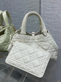Christian Dior SMALL DIOR TOUJOURS BAG Latte Macrocannage Calfskin