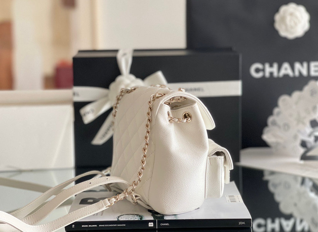 Chanel Grained Shiny Calfskin Small Backpack SS2023