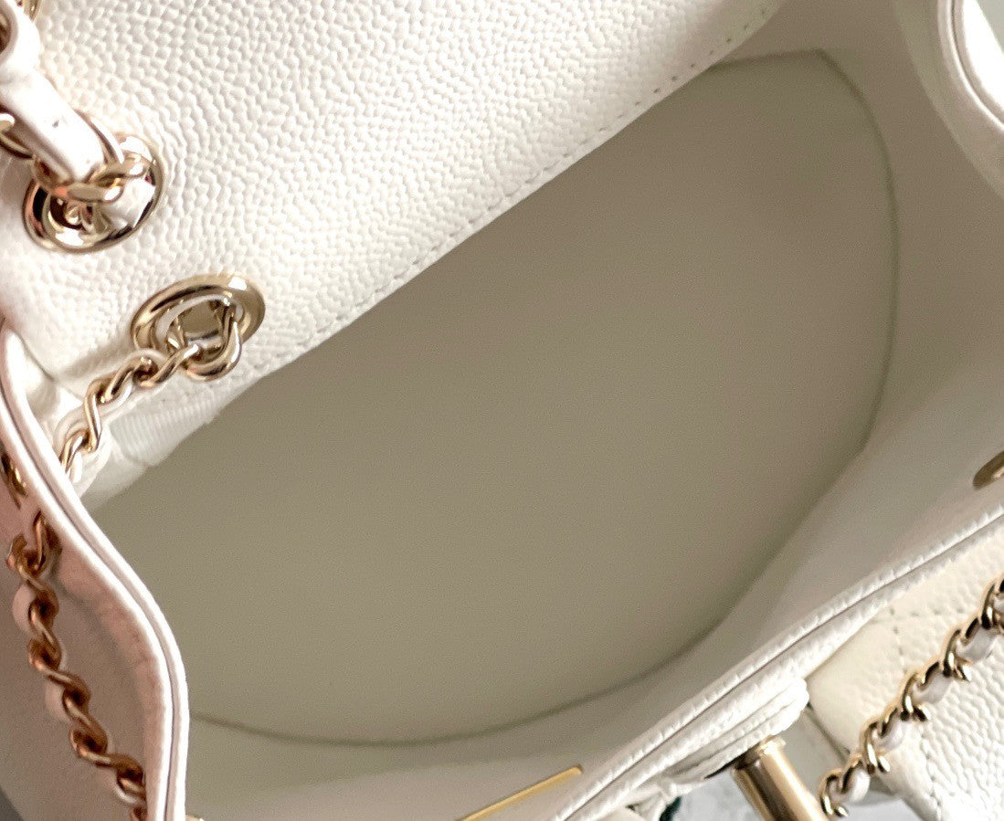 Chanel Grained Shiny Calfskin Small Backpack SS2023
