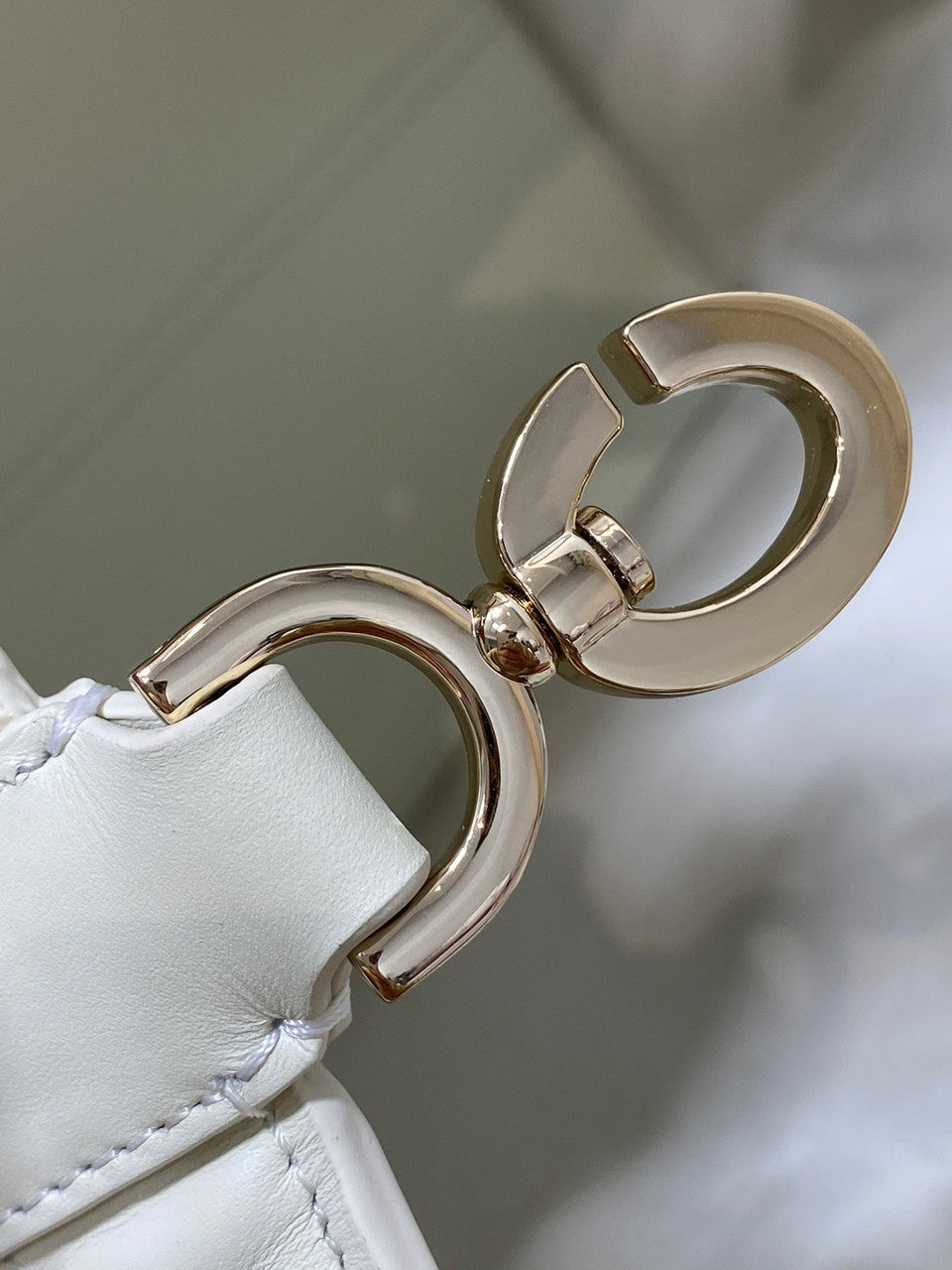 Christian Dior SMALL DIOR TOUJOURS BAG Latte Macrocannage Calfskin