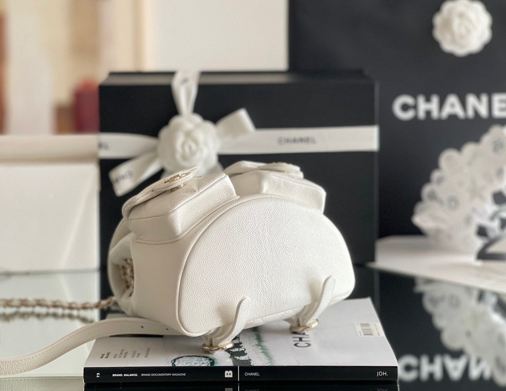 Chanel Grained Shiny Calfskin Small Backpack SS2023