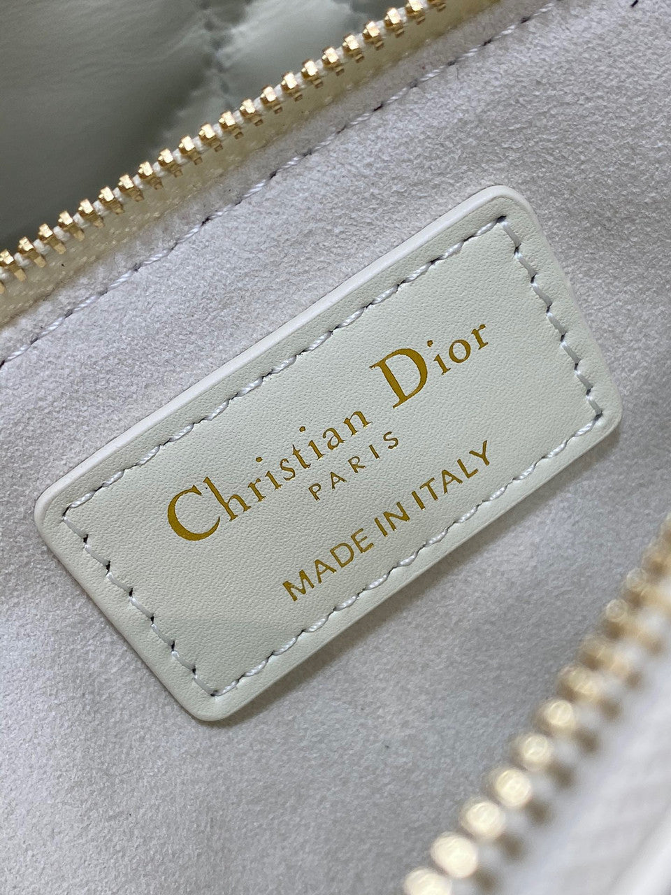 Christian Dior SMALL DIOR TOUJOURS BAG Latte Macrocannage Calfskin