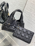 Christian Dior SMALL DIOR TOUJOURS BAG black Macrocannage Calfskin