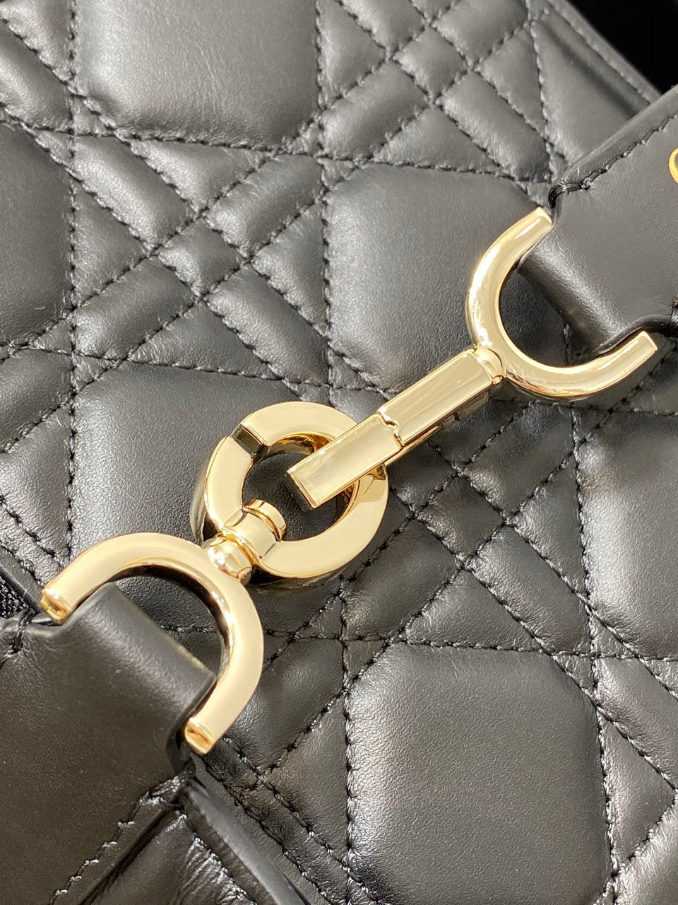 Christian Dior SMALL DIOR TOUJOURS BAG black Macrocannage Calfskin