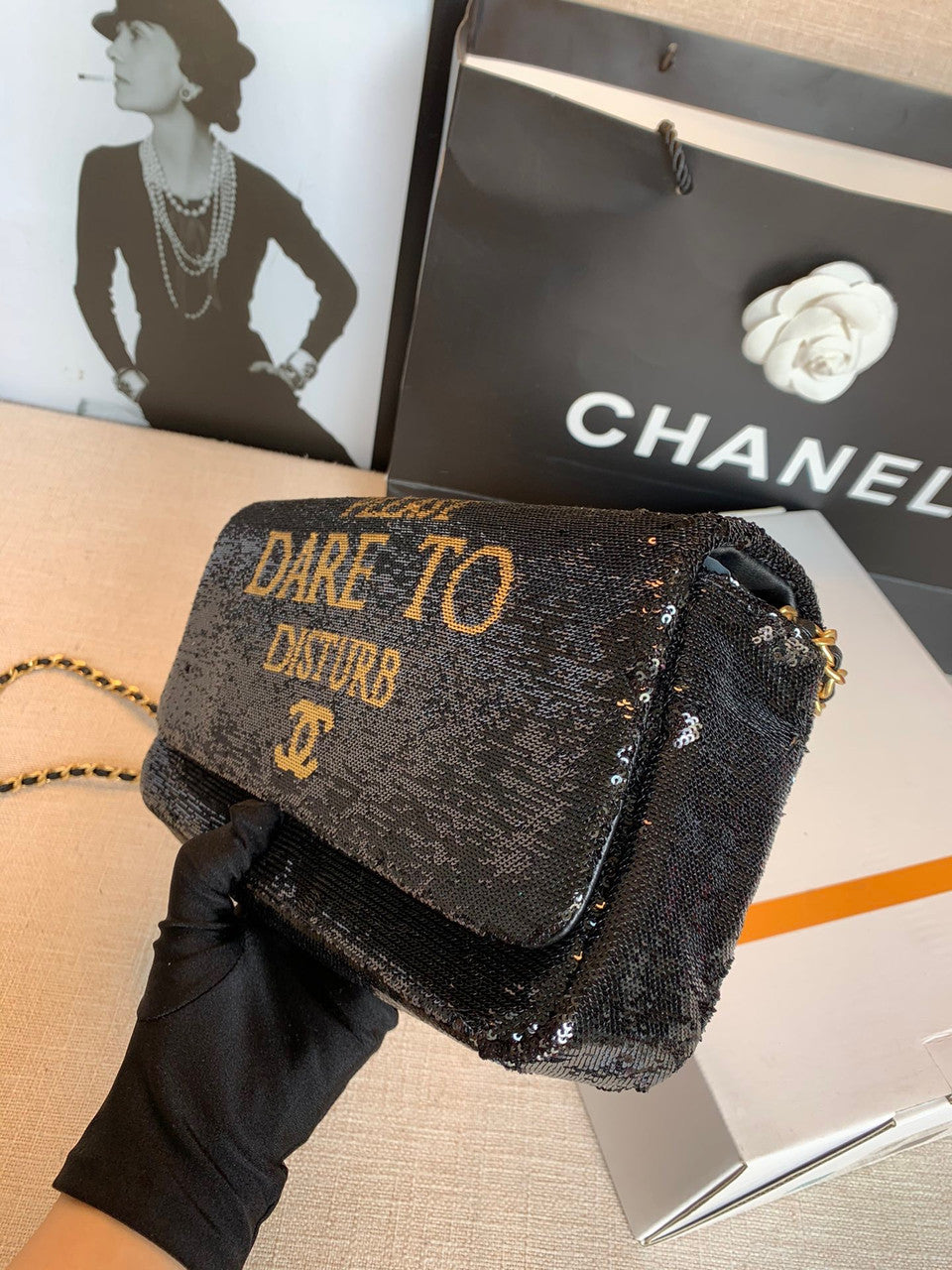 Chanel SUPER Rare CC DARE to Disturb Bag Black