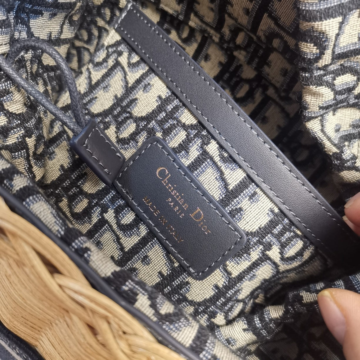 Christian Dior DIOR WICKER BASKET BAG