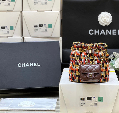 CHANEL Wool Tweed SMALL BACKPACK fw2023
