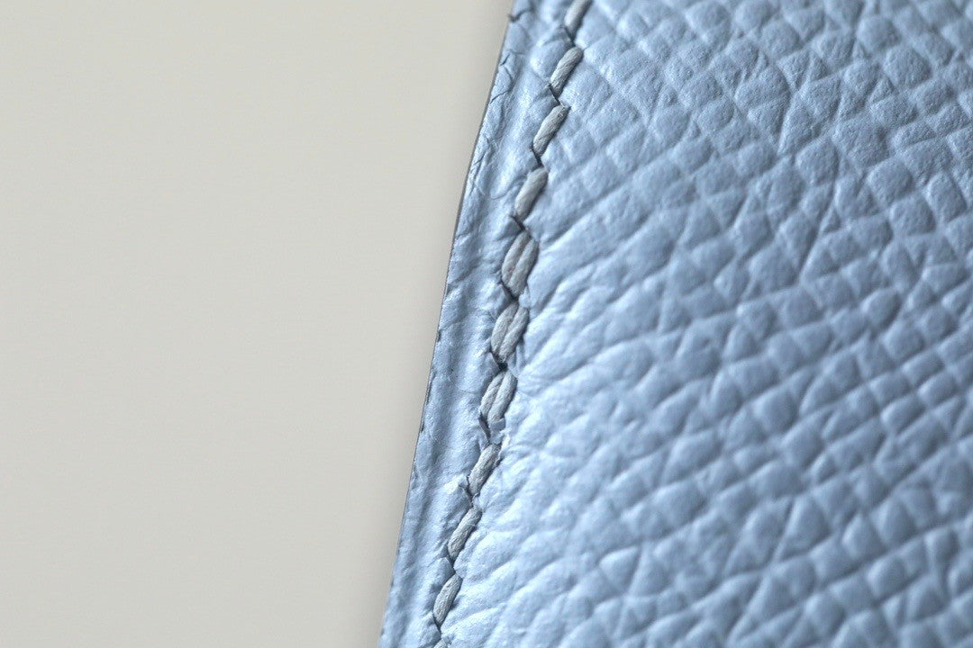 Hermes Gris Mouette Constance 19cm Epsom Gold Hardware