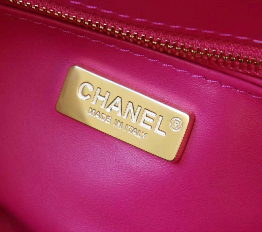 Chanel Fuchsia  Shinny Alligator Mini Flap Bag