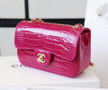 Chanel Fuchsia  Shinny Alligator Mini Flap Bag
