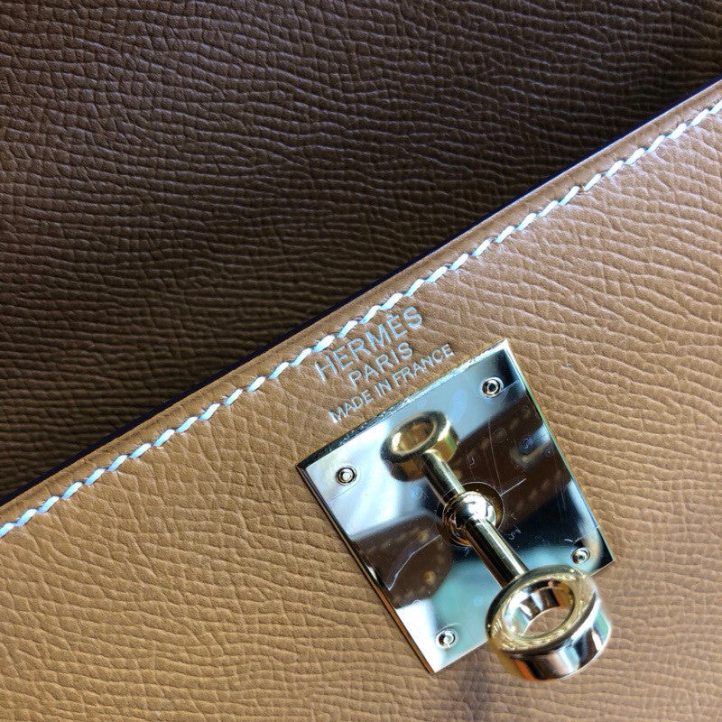 Hermes 1H Toffee Kelly 28 cm Epsom Gold Hardware