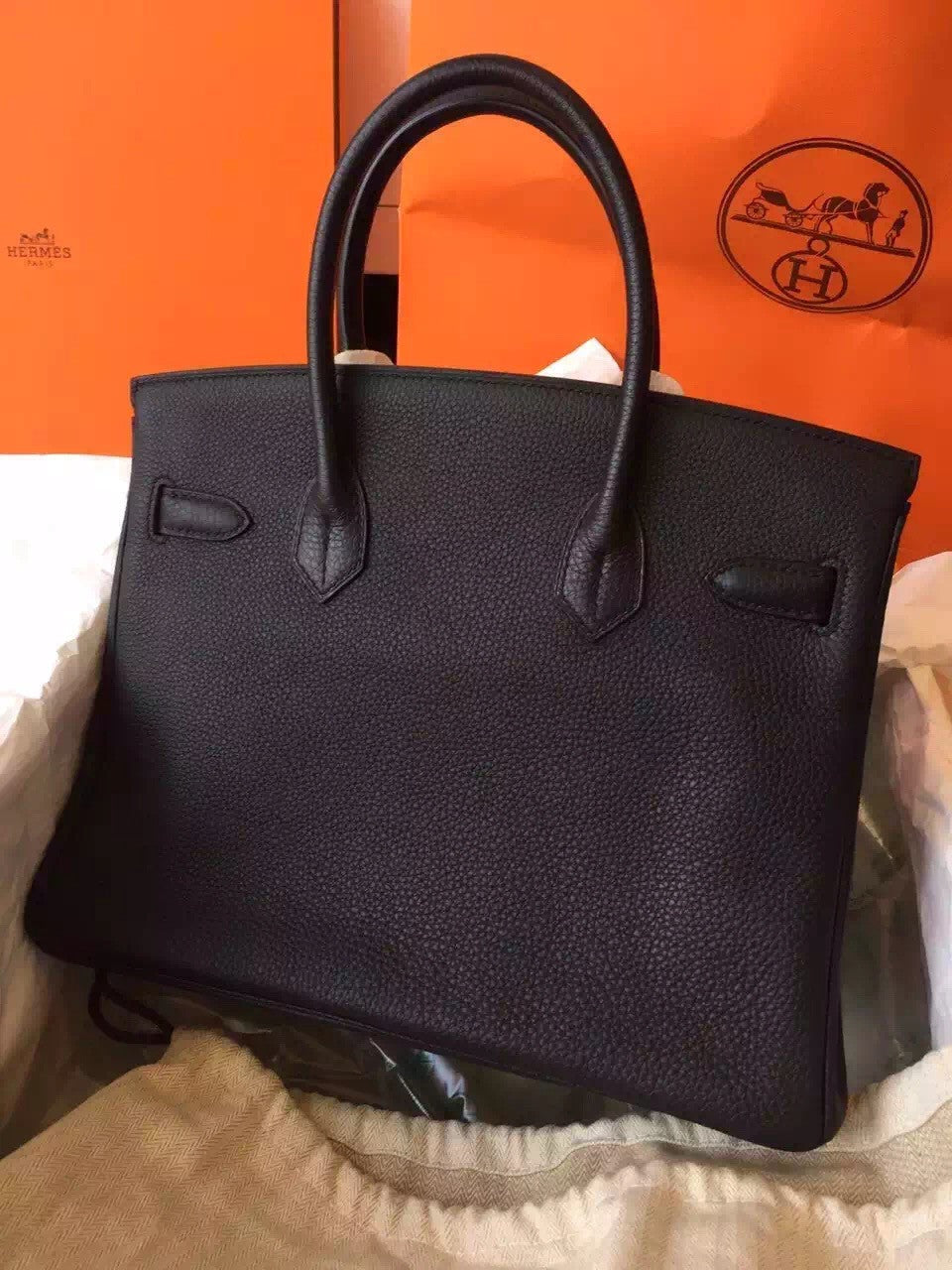 Hermes Black Birkin 35cm Epsom Leather Gold Hardware