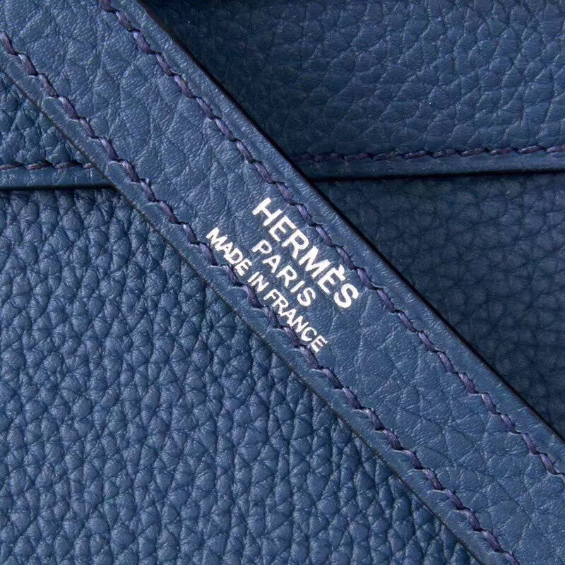 Hermès 73 Blue Sapphire Kelly 28 Epsom Palladium Hardware