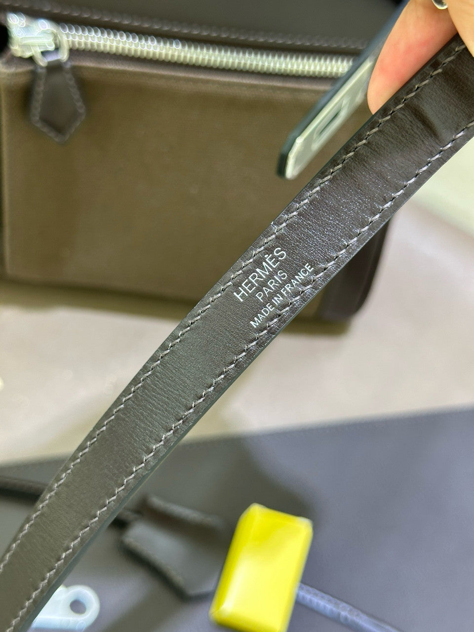 Hermès Kelly 35 Lakis Box/Canvas PHW