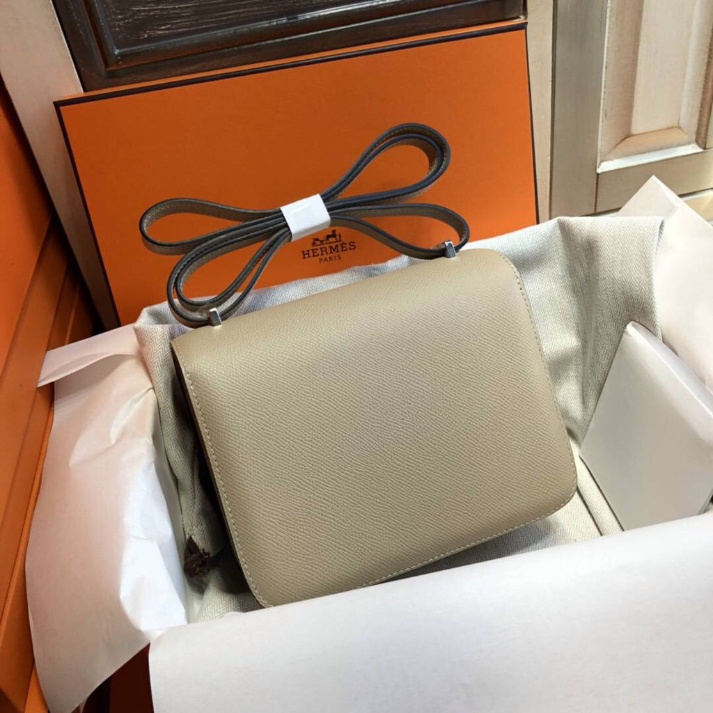 Hermes S2 Trench Constance Epsom leather 18cm Palladium Hardware